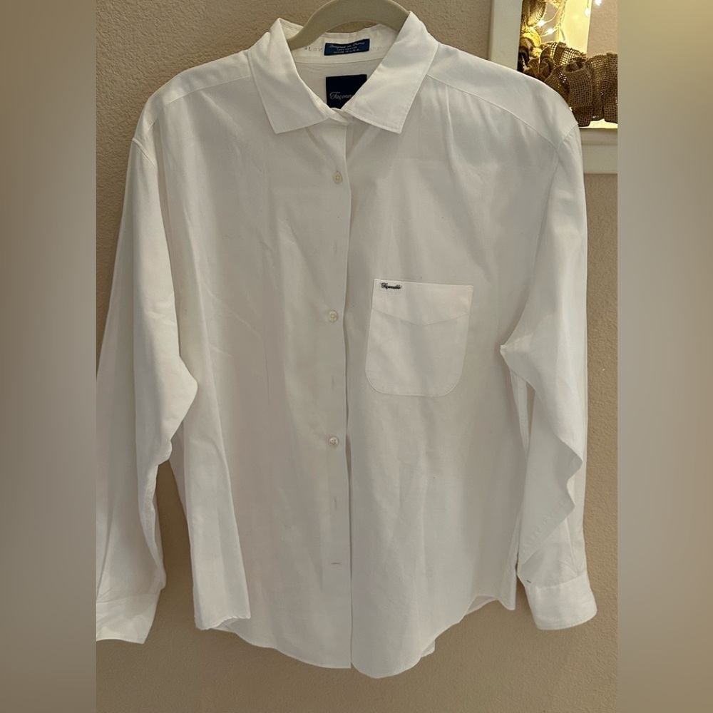 Faconnable Women’s White Dress Shirt